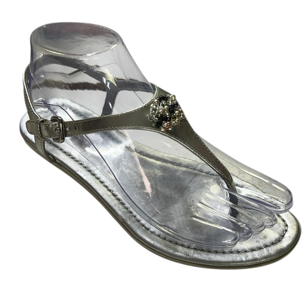 Prada Embellished Metallic Sandals